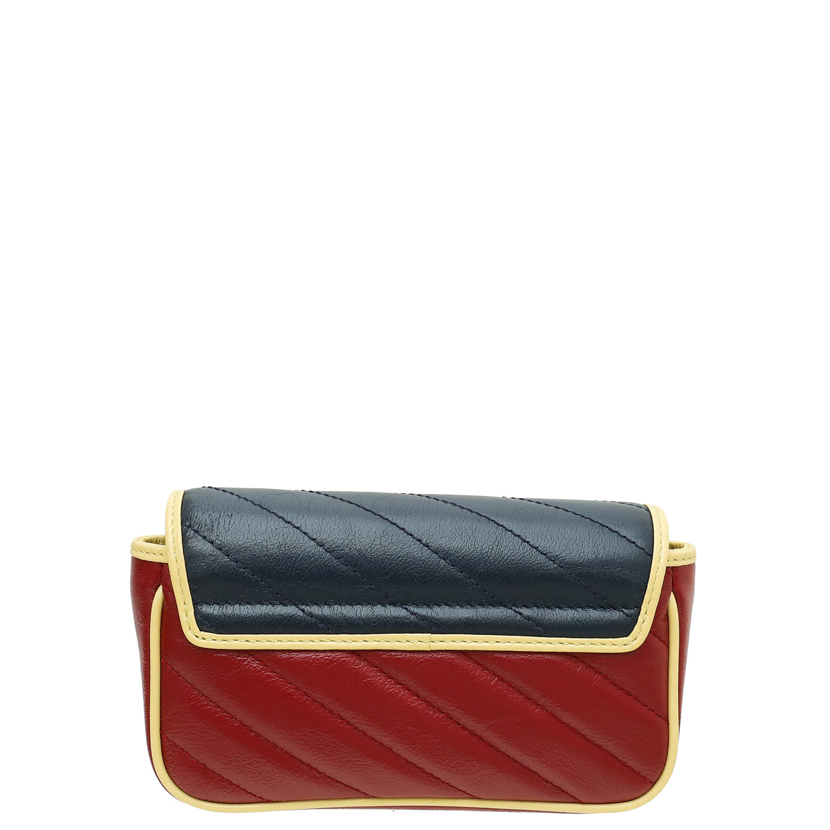 Gucci Bicolor GG Marmont Diagonal Striped Super Mini Bag-Gucci-THE CLOSET