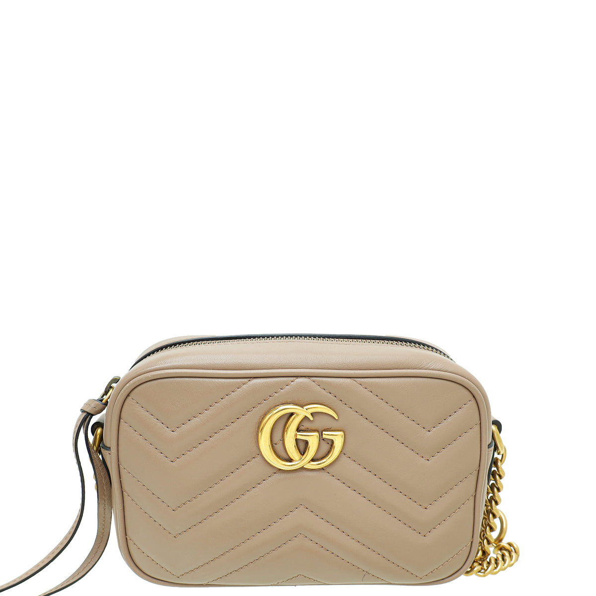 Gucci Dusty Pink GG Marmont Matelassé Mini Camera Bag-Gucci-THE CLOSET