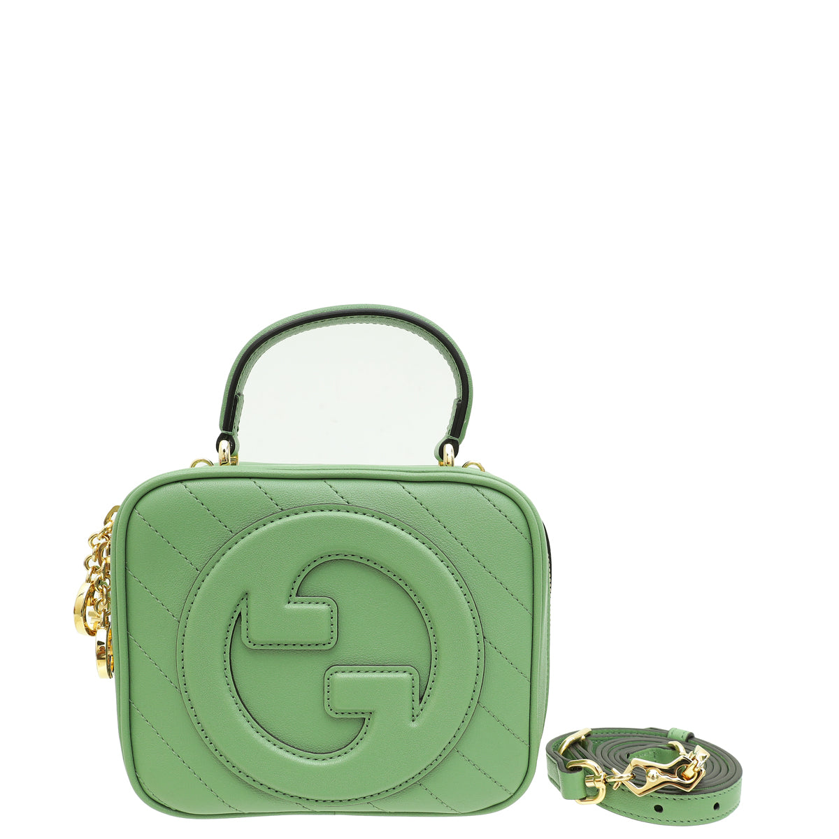 Gucci Green GG Blondie Top Handle Bag-Gucci-THE CLOSET