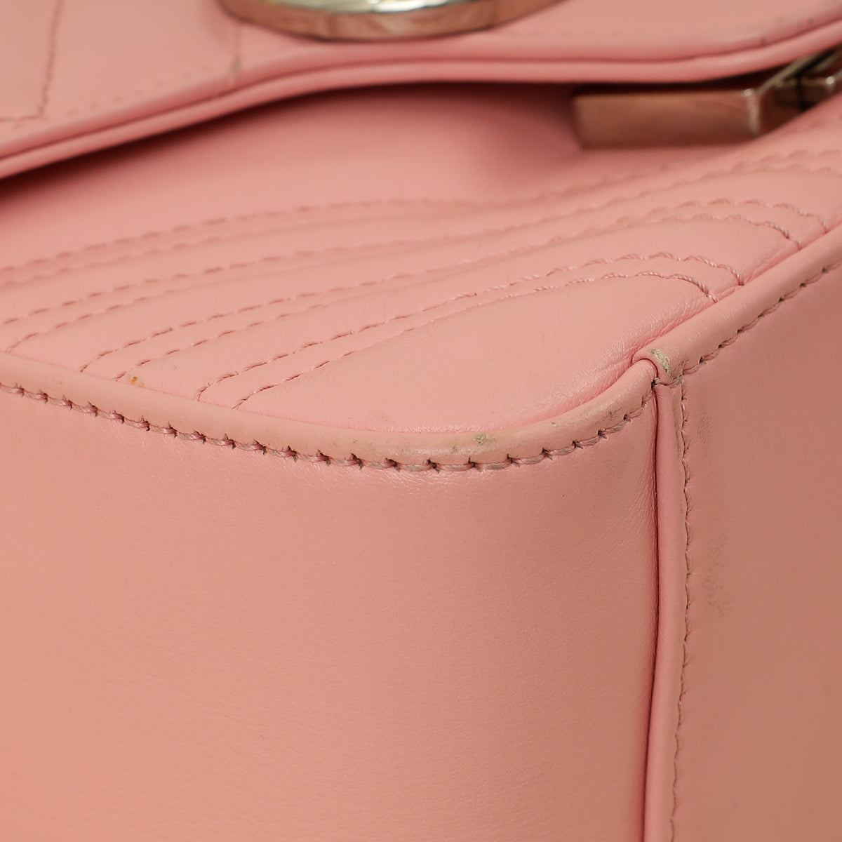 Gucci Pink GG Marmont Top Handle Small Bag-Gucci-THE CLOSET