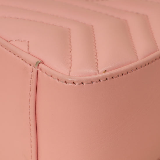 Gucci Pink GG Marmont Top Handle Small Bag-Gucci-THE CLOSET