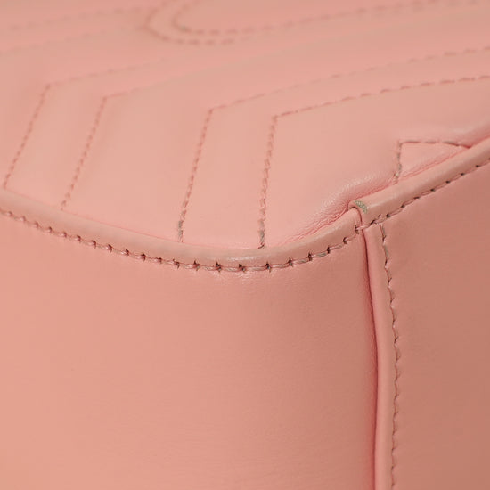 Gucci Pink GG Marmont Top Handle Small Bag-Gucci-THE CLOSET