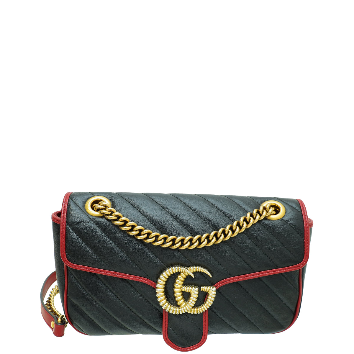 Gucci Black GG Marmont Small Shoulder Bag-Gucci-THE CLOSET