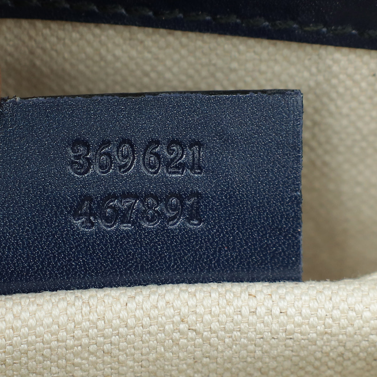 Gucci Navy Blue GG Guccissima Emily Small Shoulder Bag