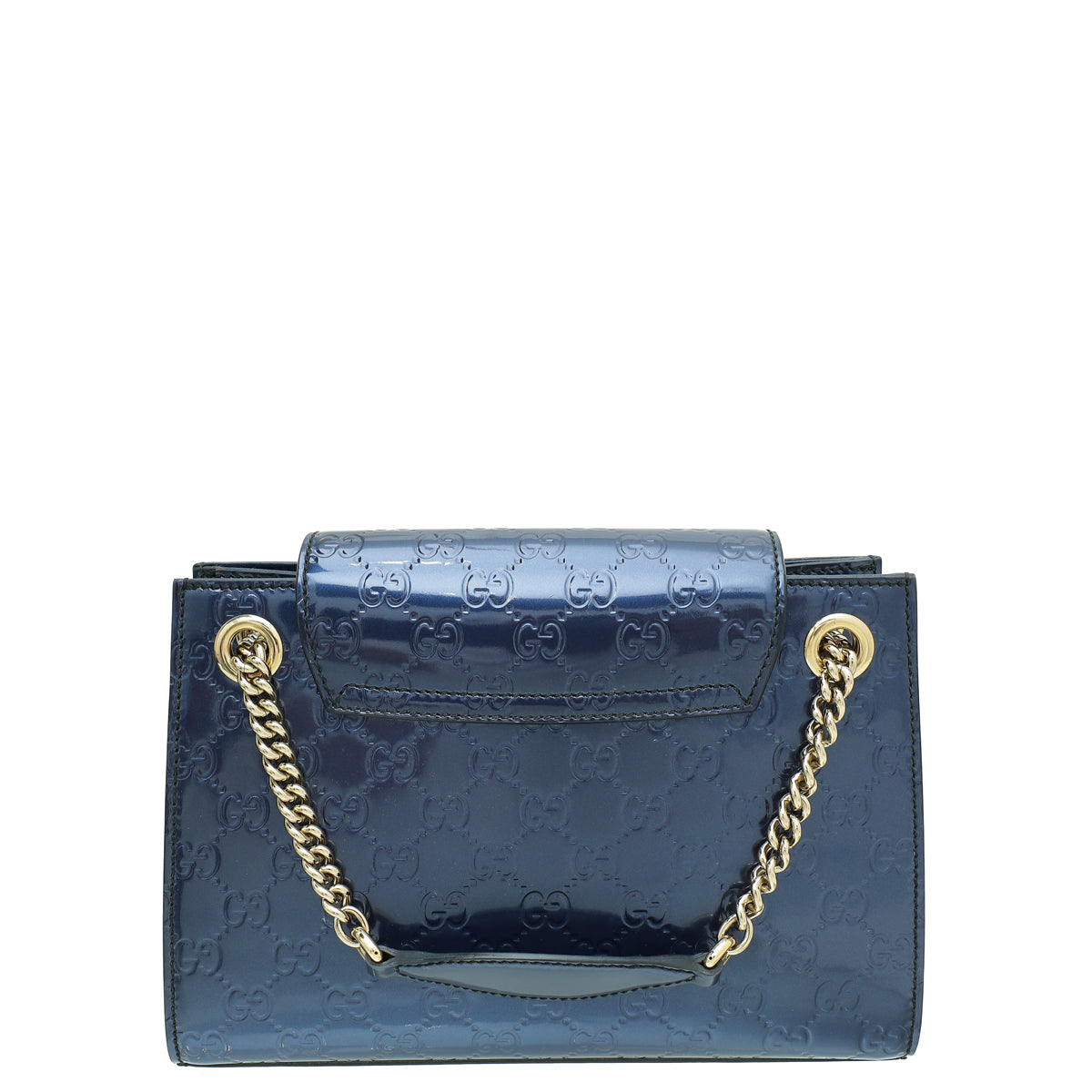 Gucci Navy Blue GG Guccissima Emily Small Shoulder Bag-Gucci-THE CLOSET