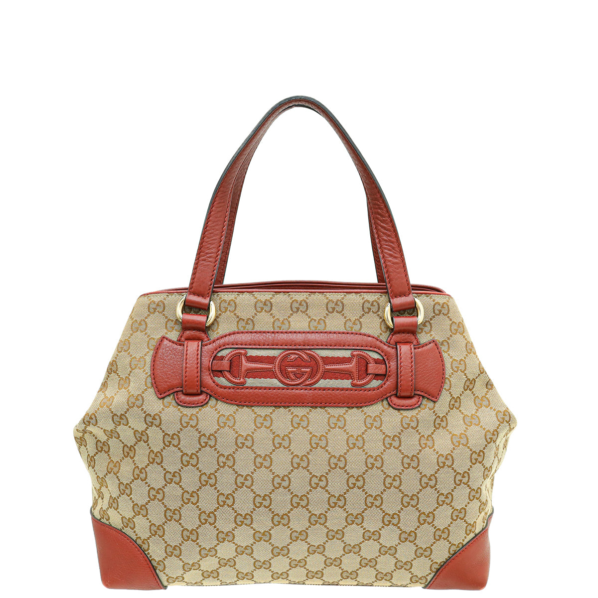 Gucci Bicolor GG Vintage Web Dressage Tote Bag-Gucci-THE CLOSET