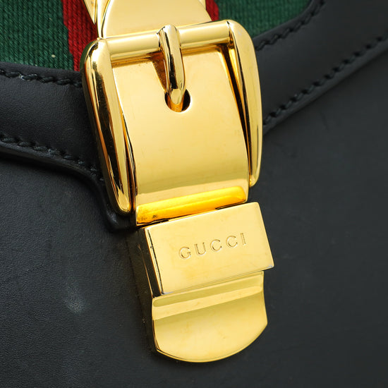 Gucci Black Sylvie Top Handle Flap Mini Bag