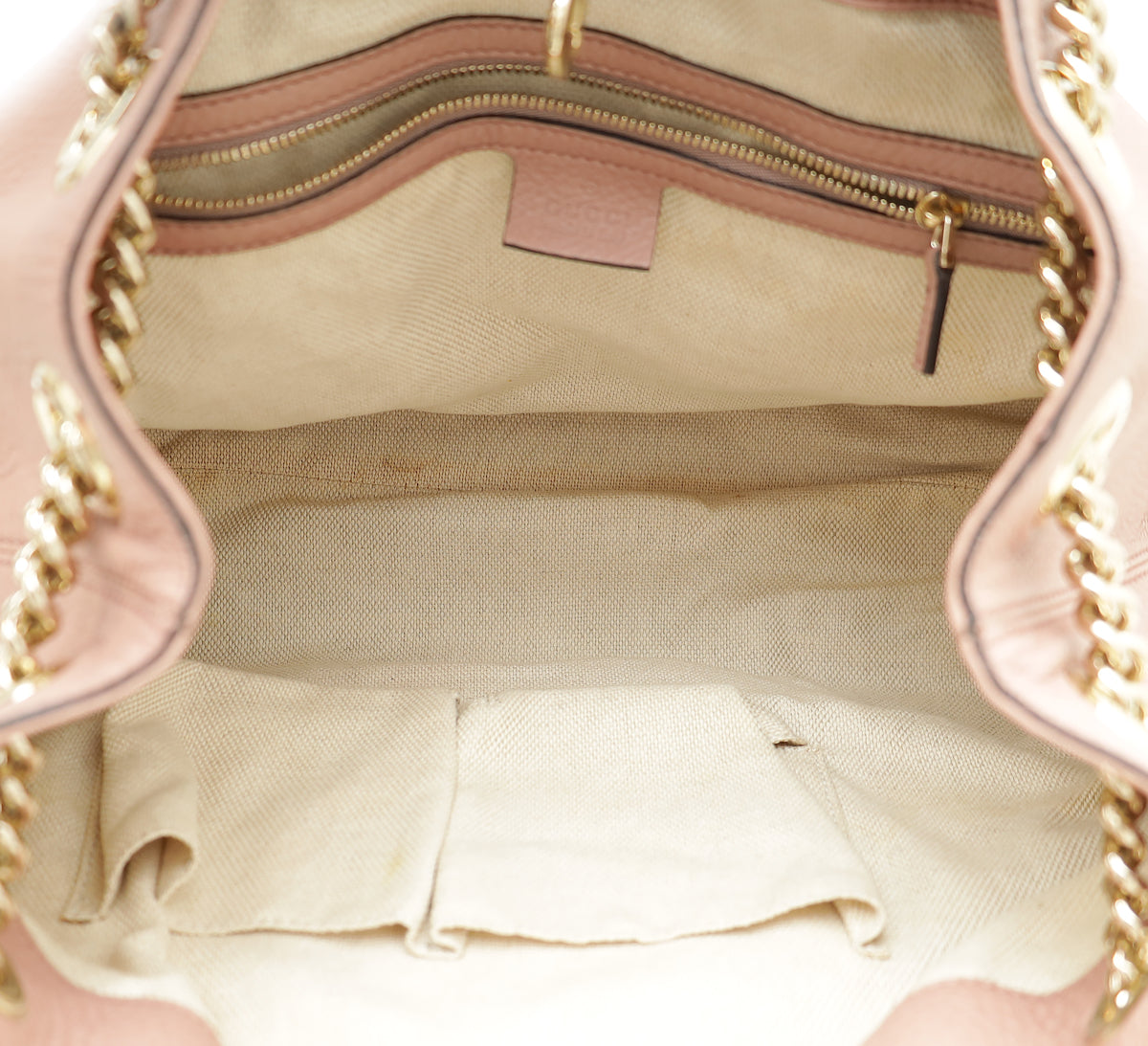 Gucci Pink Nude Soho Tote Medium Bag
