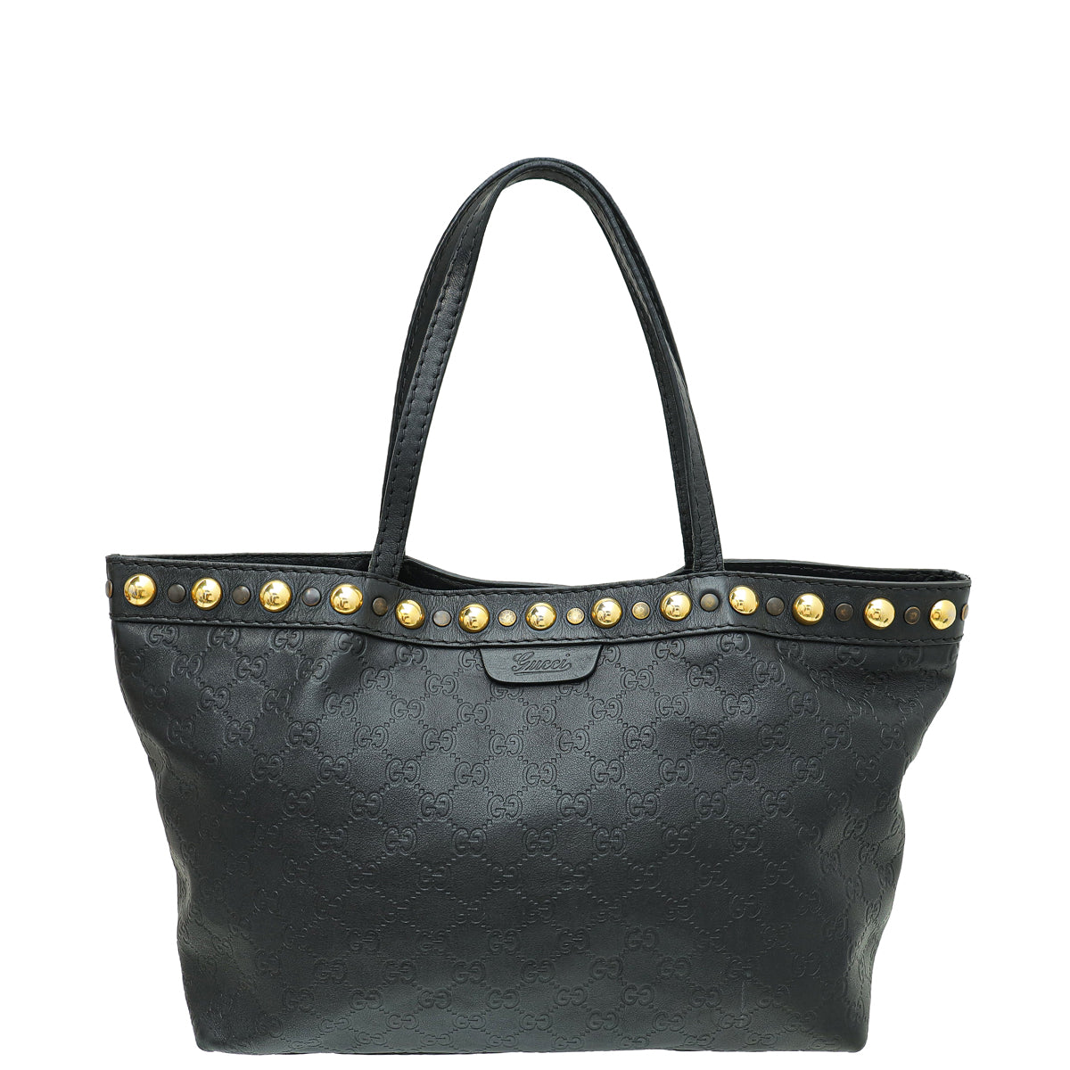 Gucci Black Guccissima Babouska Shopping Tote Medium Bag-Gucci-THE CLOSET