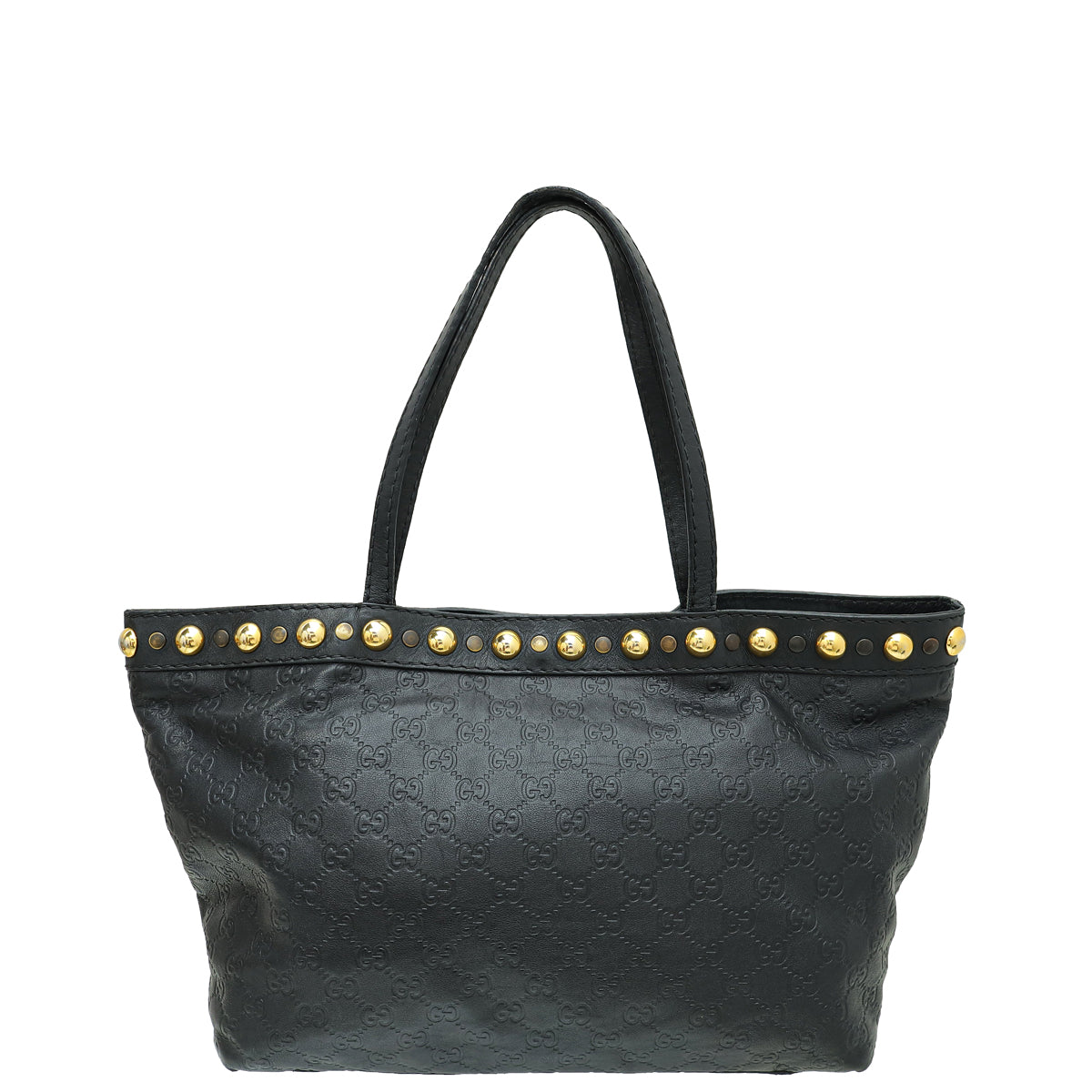 Gucci Black Guccissima Babouska Shopping Tote Medium Bag-Gucci-THE CLOSET