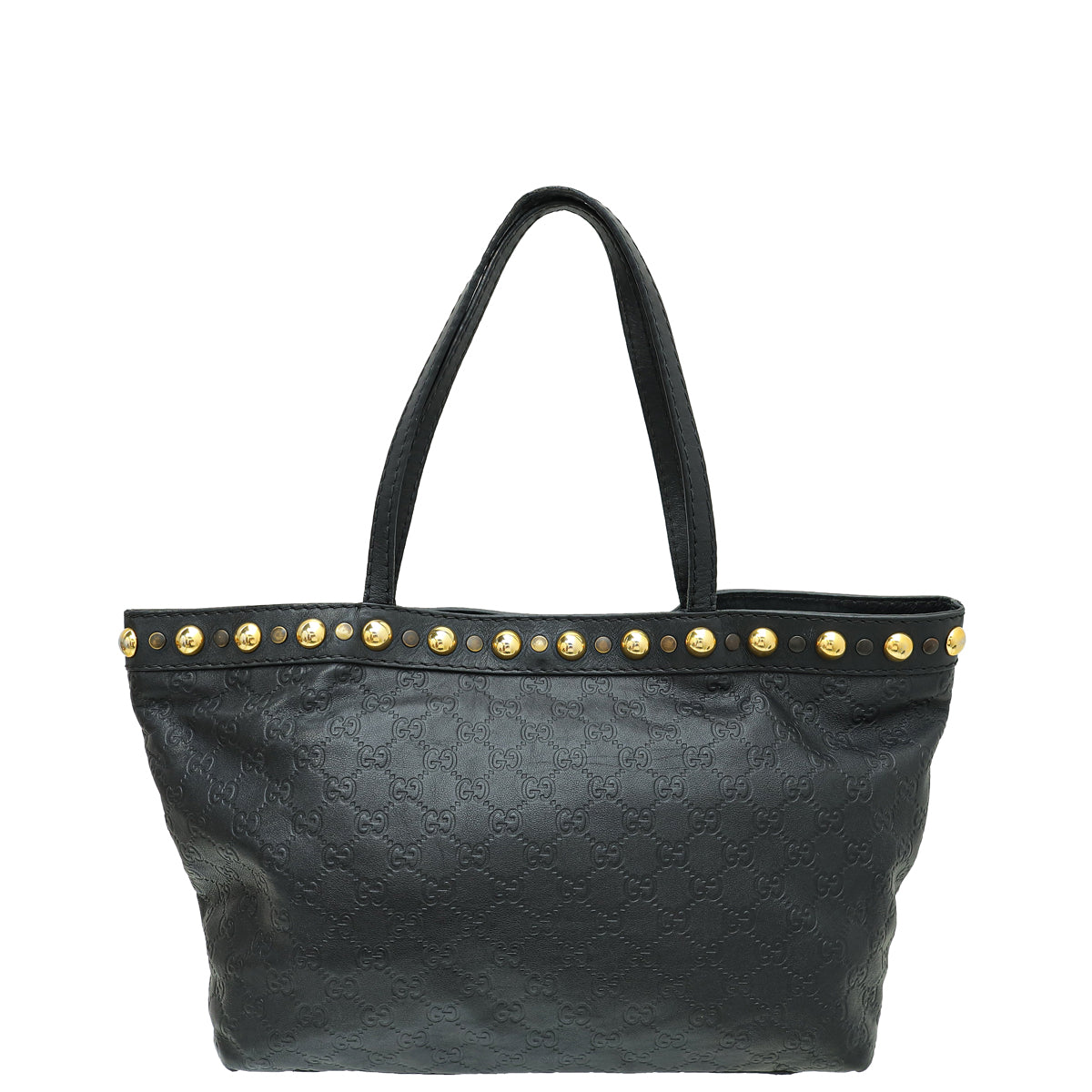 Gucci Black Guccissima Babouska Shopping Tote Medium Bag