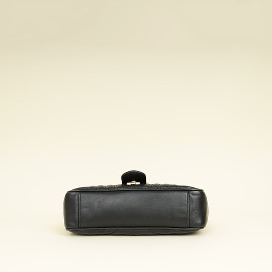 Gucci Black GG Marmont Medium Shoulder Bag