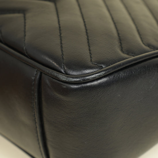 Gucci Black GG Marmont Medium Shoulder Bag