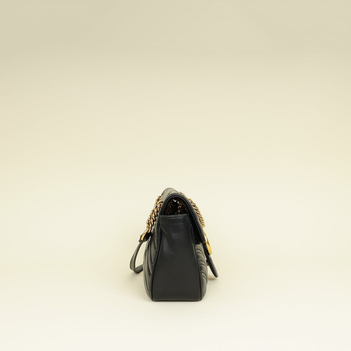 Gucci Black GG Marmont Medium Shoulder Bag