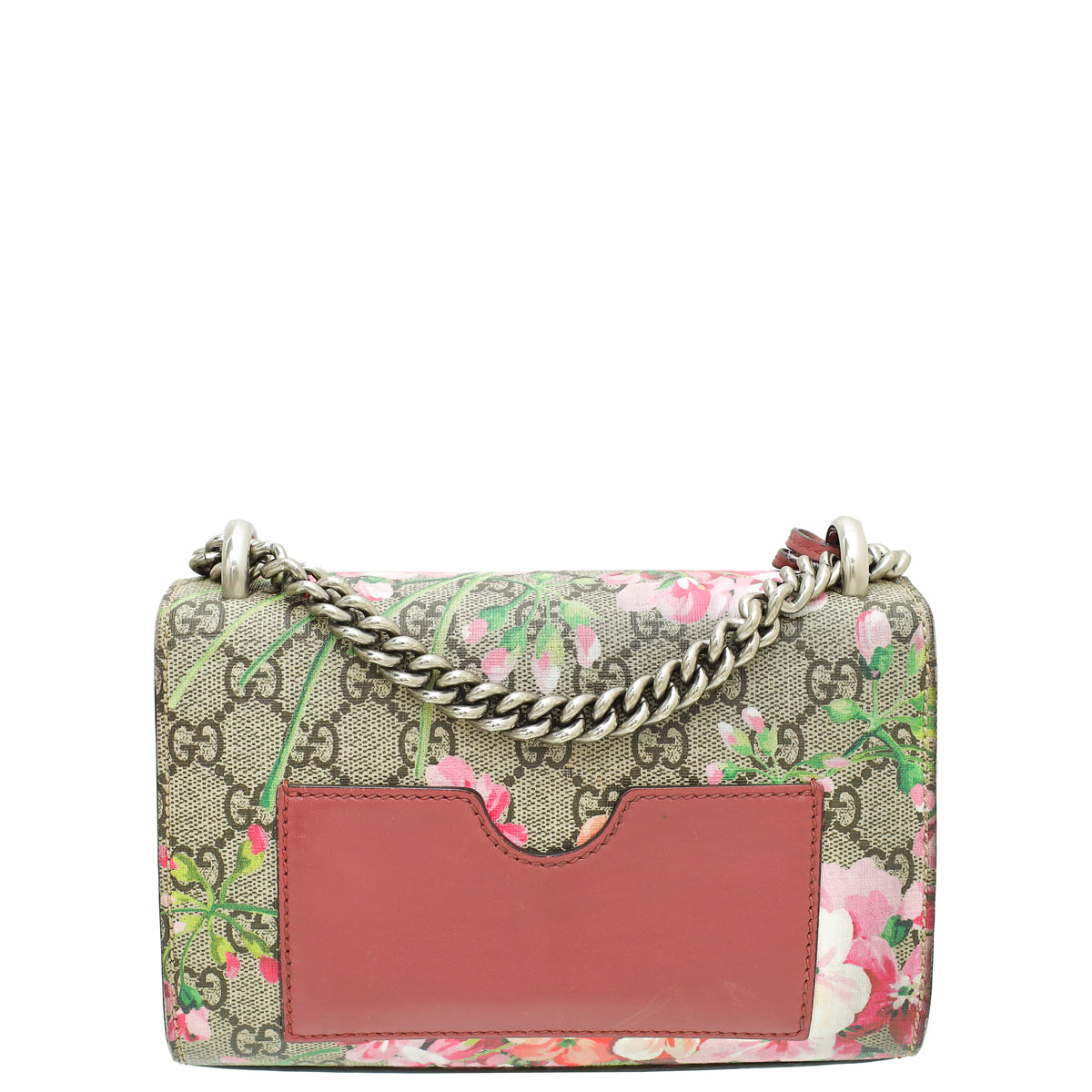 Gucci Multicolor GG Supreme Blooms Print Padlock Small Chain Bag-Gucci-THE CLOSET