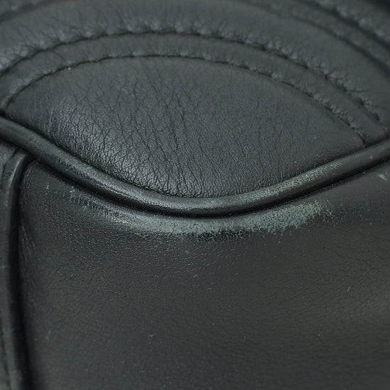 Gucci Black GG Marmont Flap Mini Shoulder Bag
