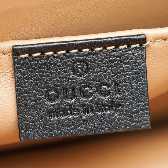 Gucci Multicolor GG Supreme FOX Broche Mini Bamboo Top Handle Bag