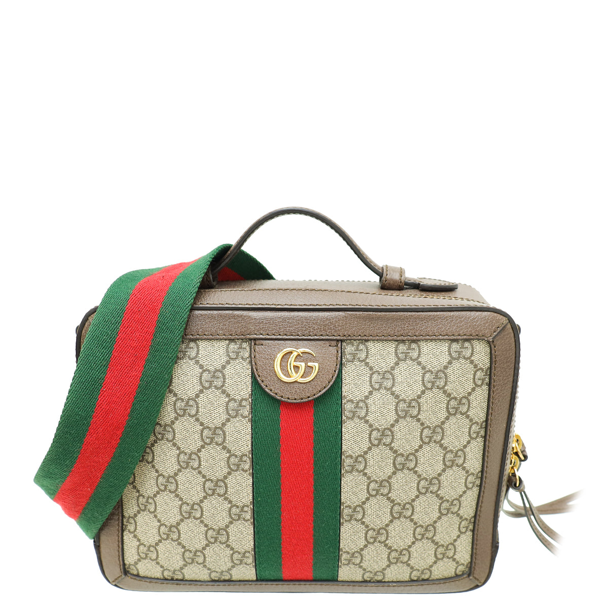 Gucci Bicolor GG Supreme Small Ophidia Top Handle Bag-Gucci-THE CLOSET