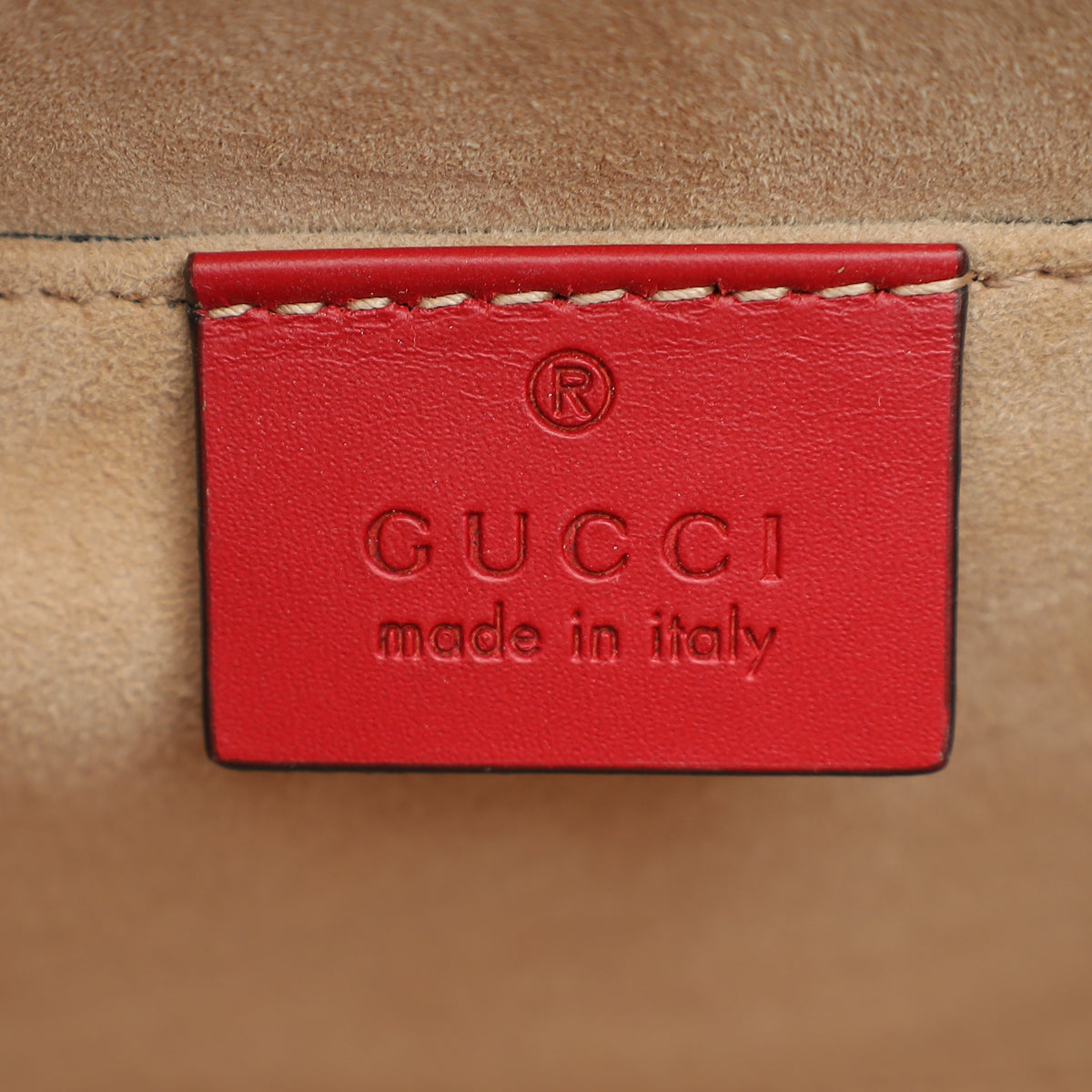 Gucci Red Sylvie Mini Top Handle Bag