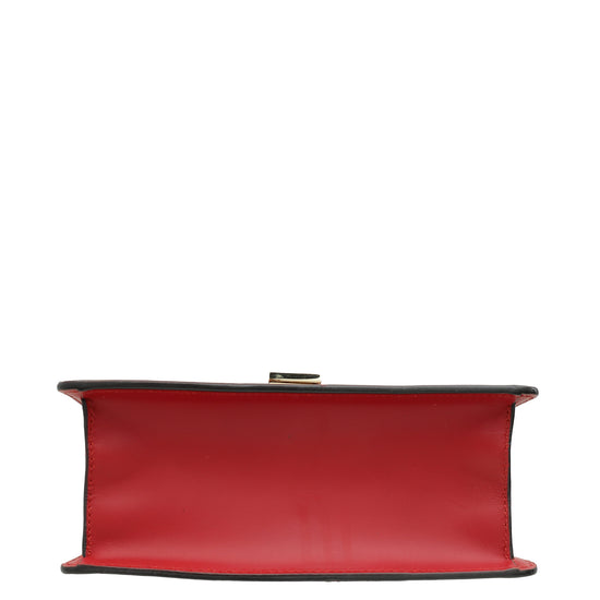 Gucci Red Sylvie Mini Top Handle Bag