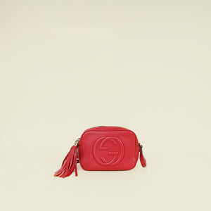 Gucci Red Soho Disco Small Camera Bag