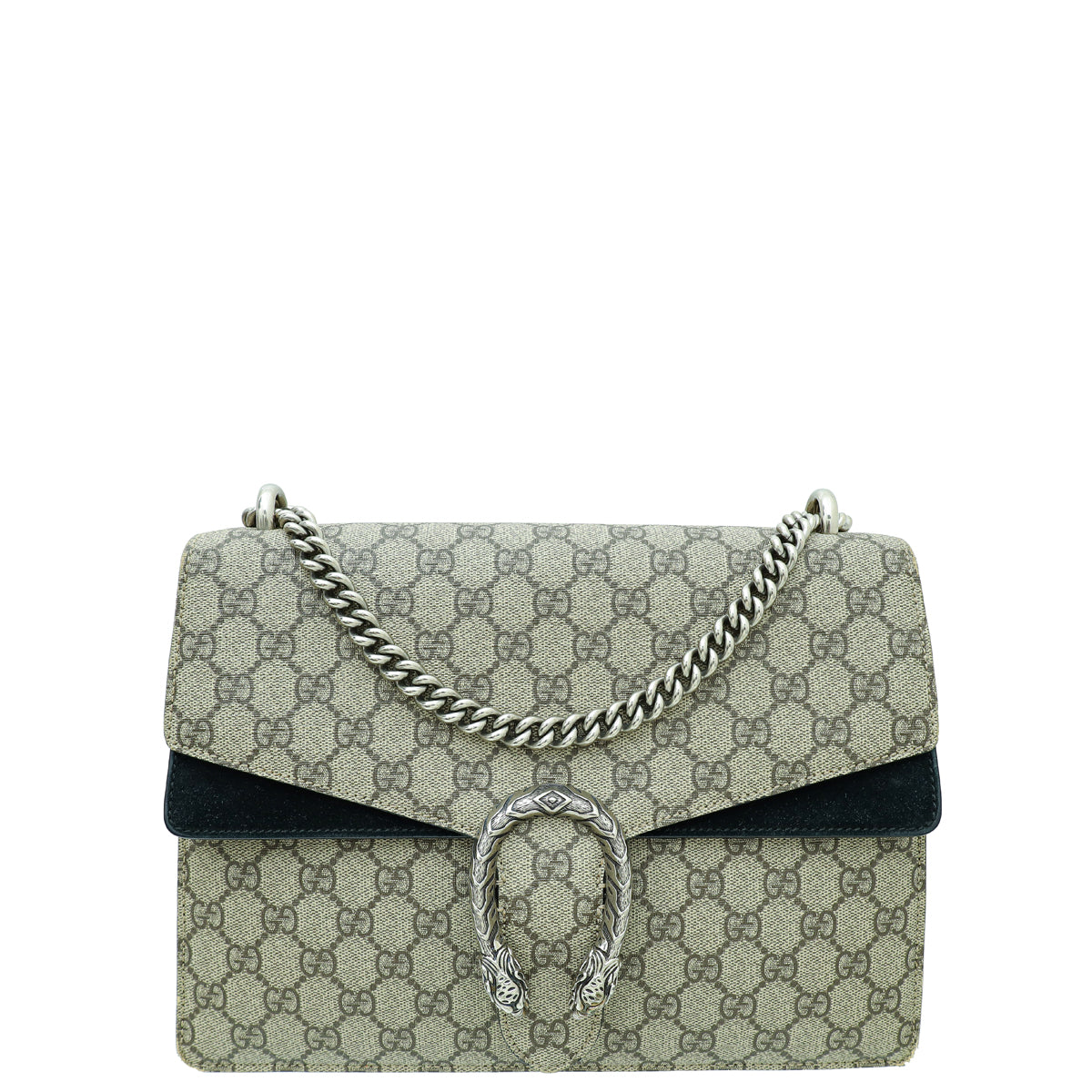 Gucci Bicolor GG Supreme Dionysus Medium Shoulder Bag-Gucci-THE CLOSET