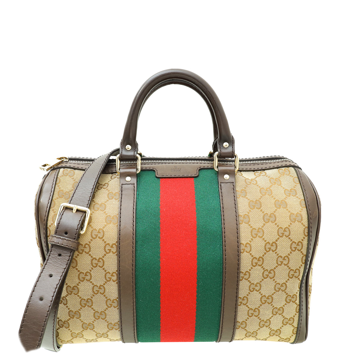 Gucci Multicolor GG Supreme Vintage Web Joy Boston Medium Bag-Gucci-THE CLOSET