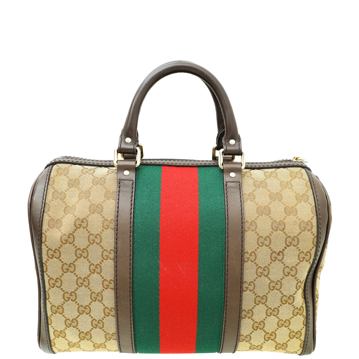 Gucci Multicolor GG Supreme Vintage Web Joy Boston Medium Bag-Gucci-THE CLOSET