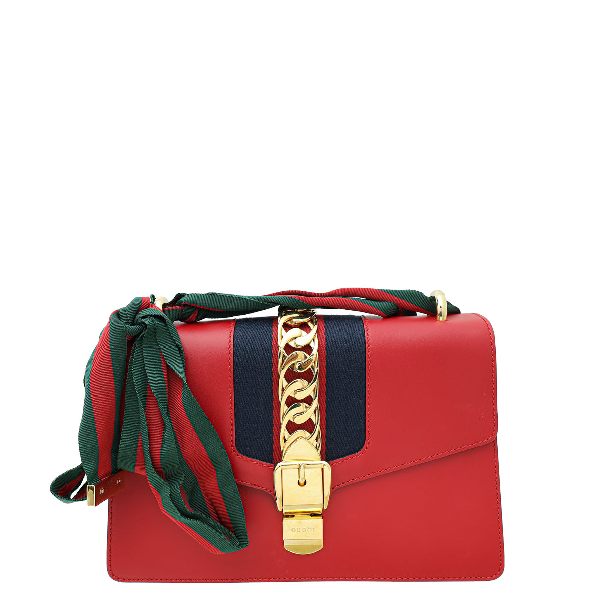Gucci Red Sylvie Small Shoulder Bag-Gucci-THE CLOSET