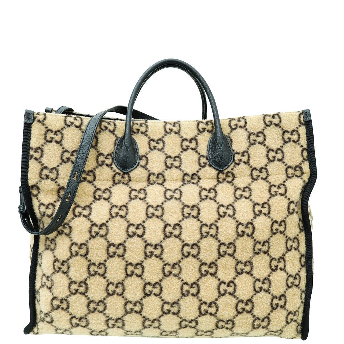 Gucci Bicolor GG Monogram Covered Wool Tote Bag-Gucci-THE CLOSET