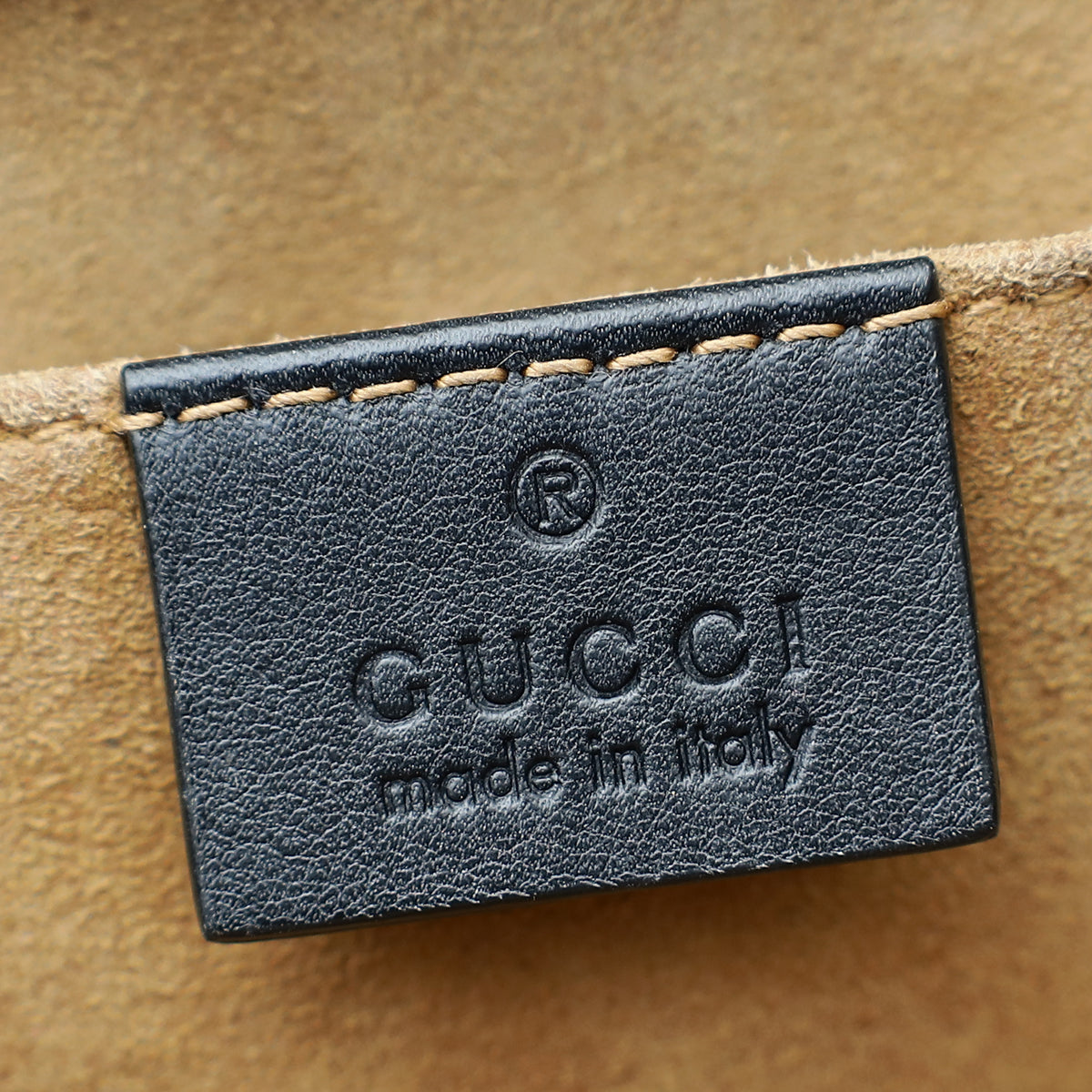 Gucci Tricolor GG Supreme Padlock Small Shoulder Bag W/ W.B INITIALS