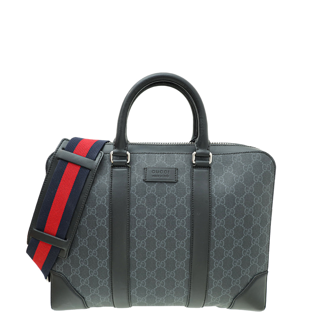 Gucci Bicolor GG Supreme Briefcase-Gucci-THE CLOSET