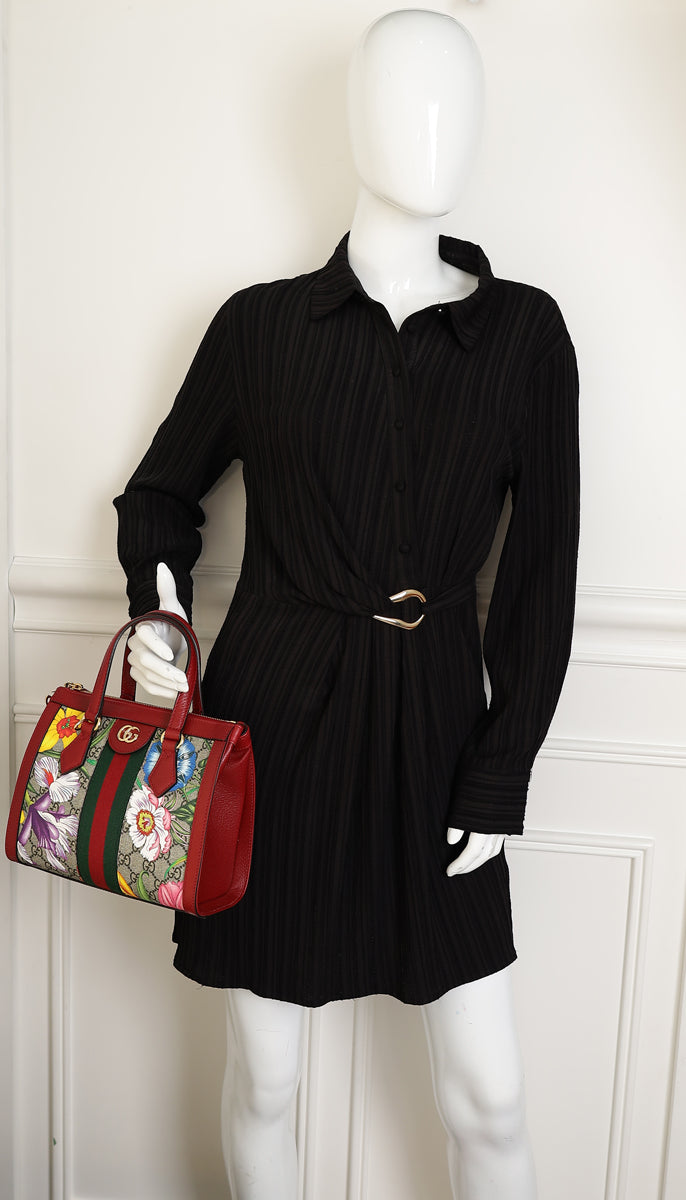 Gucci Multicolor GG Flora Ophidia Tote Small Bag