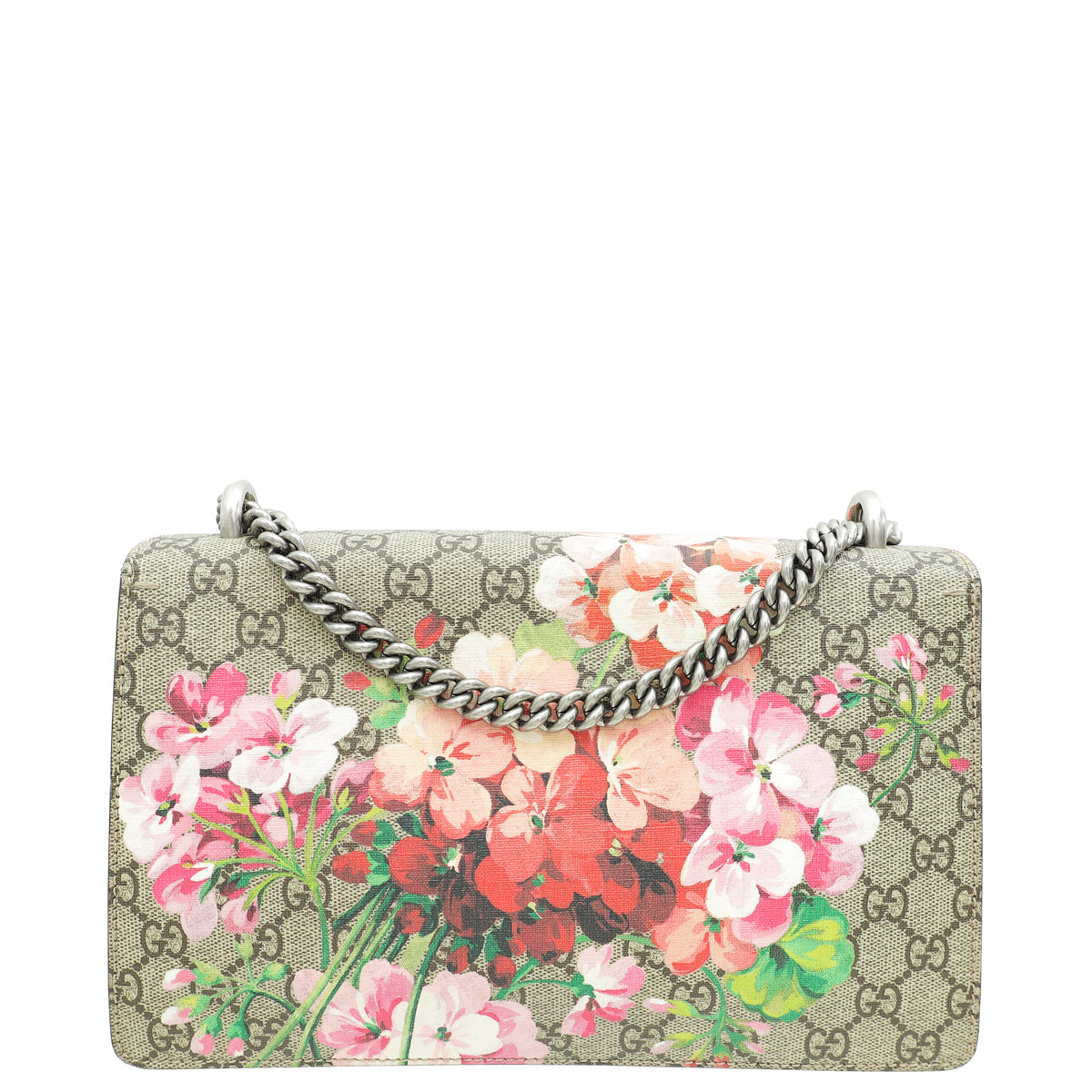 Gucci Bicolor GG Supreme Blooms Print Dionysus Small Bag