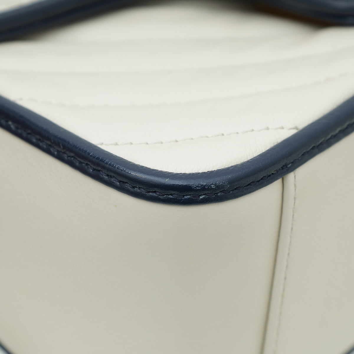 Gucci Bicolor Torchon GG Marmont Top Handle Mini Bag
