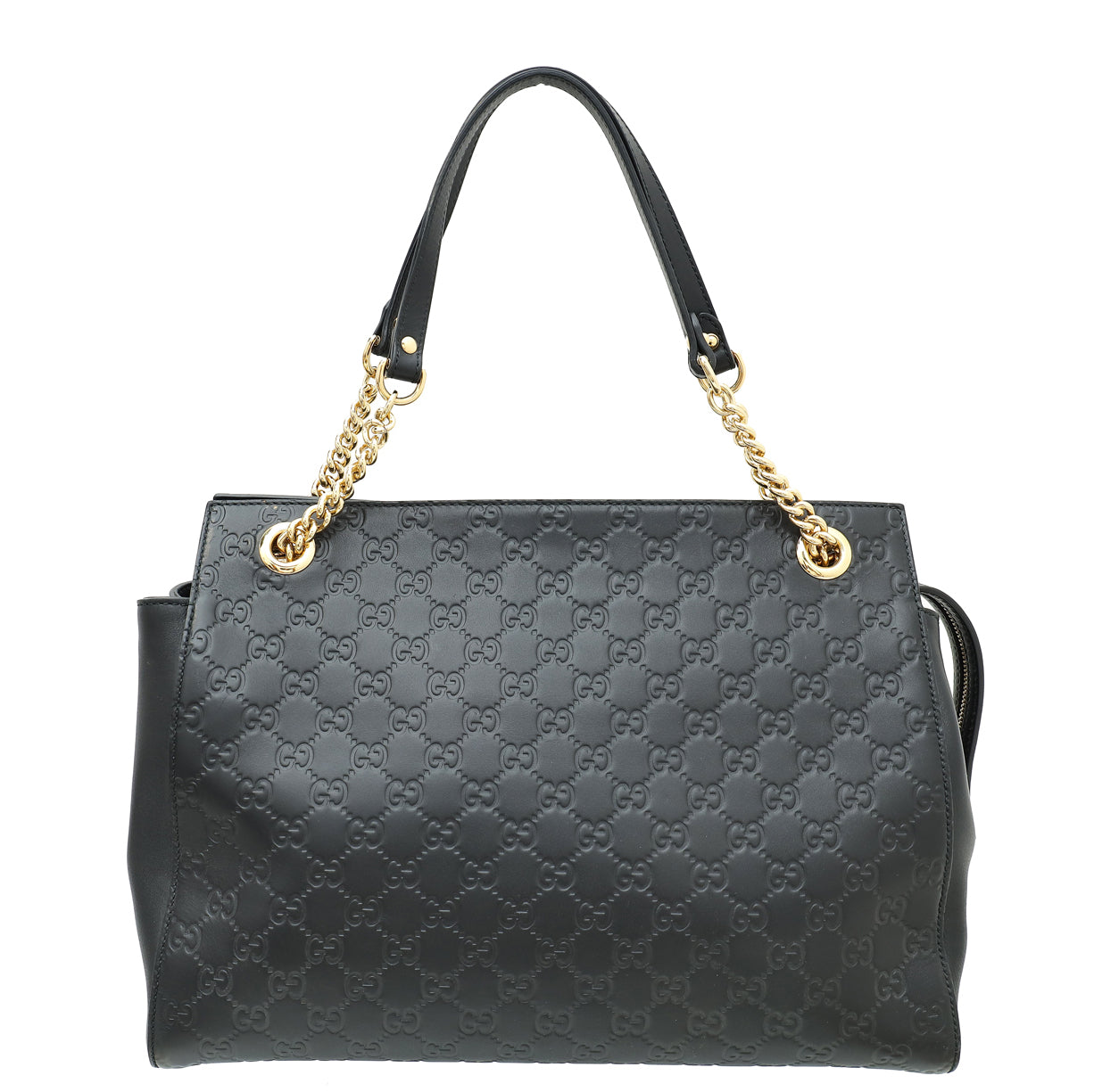 Gucci Black GG Guccissima Soft Tote Bag