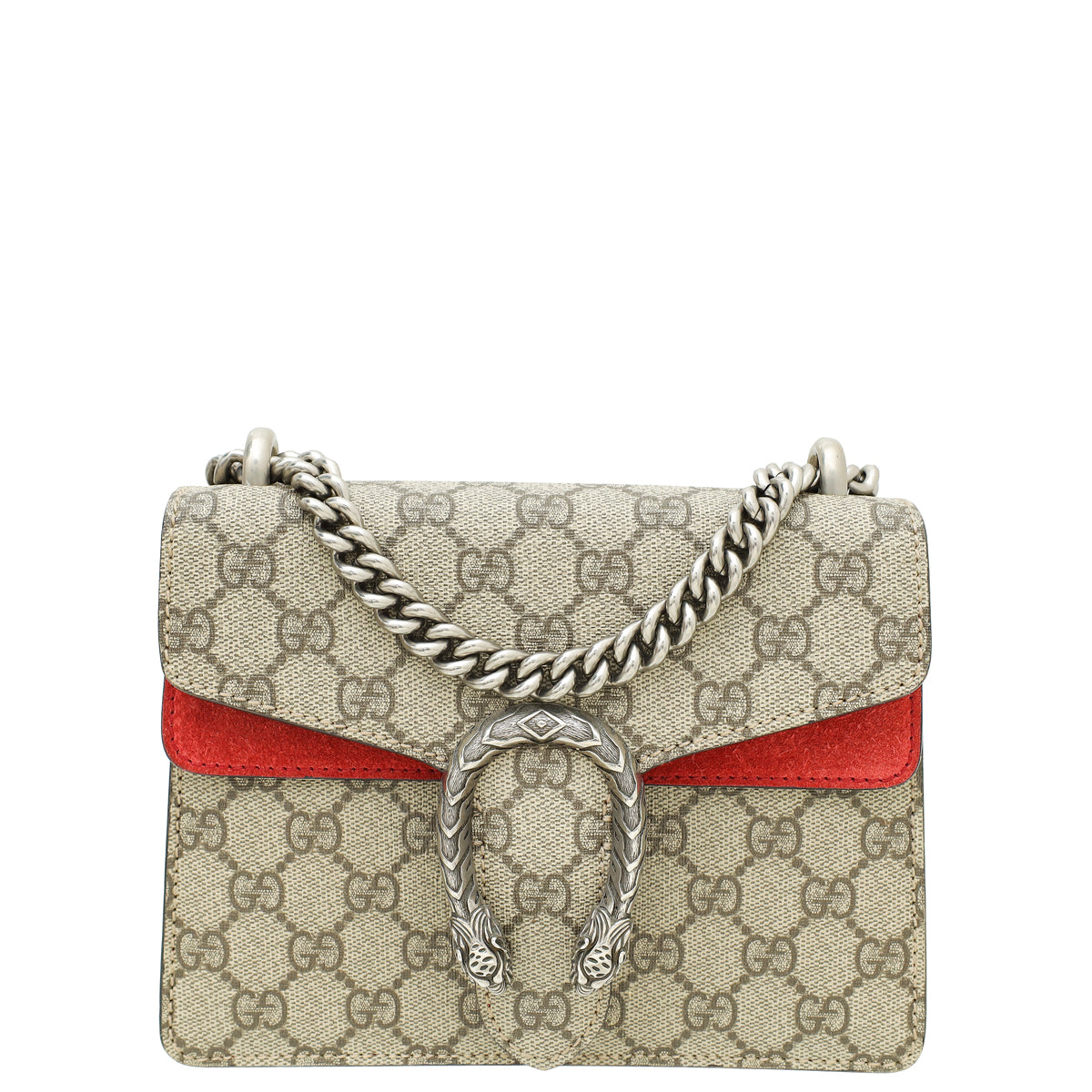 Gucci Bicolor GG Supreme Dionysus Mini Flap Bag-Gucci-THE CLOSET