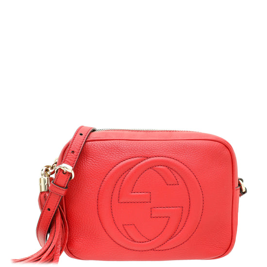 Gucci Red Disco Soho Crossbody Bag