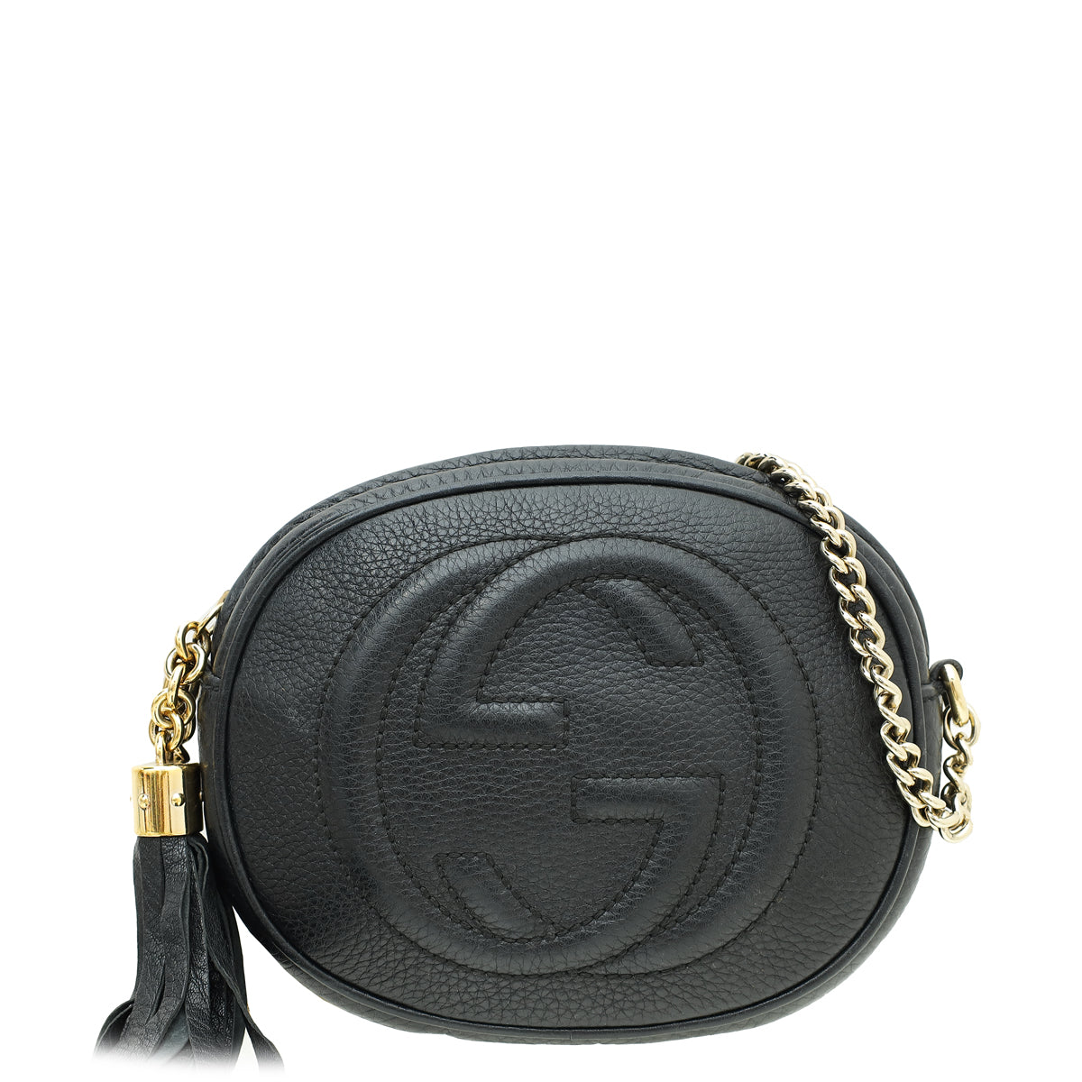 Gucci Black Soho Tassel Chain Mini Bag-Gucci-THE CLOSET