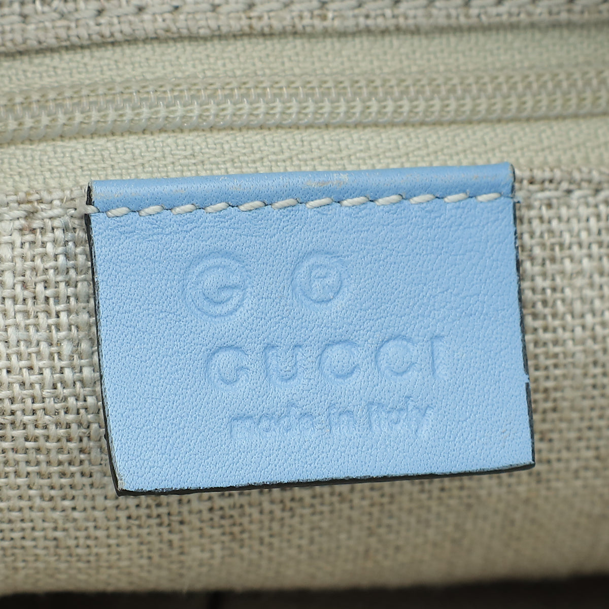 Gucci Sky Blue Microguccissima Bree Tote Bag