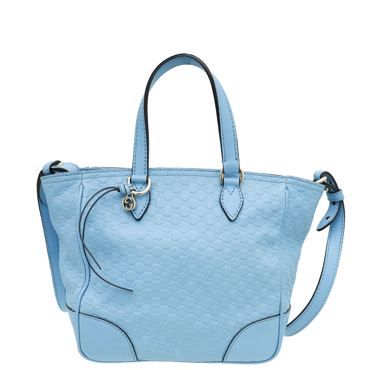 Gucci Sky Blue Microguccissima Bree Tote Bag