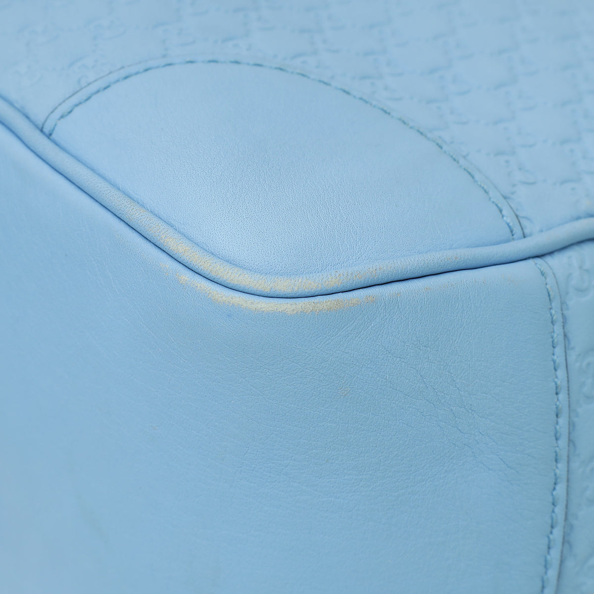 Gucci Sky Blue Microguccissima Bree Tote Bag