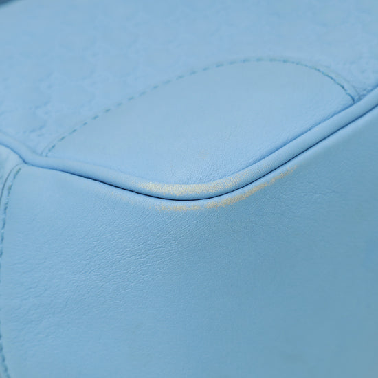 Gucci Sky Blue Microguccissima Bree Tote Bag