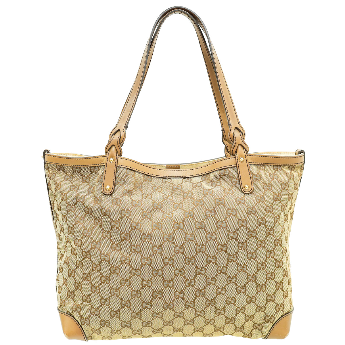 Gucci Bicolor GG Craft Original Tote Bag W/ Pouch-Gucci-THE CLOSET