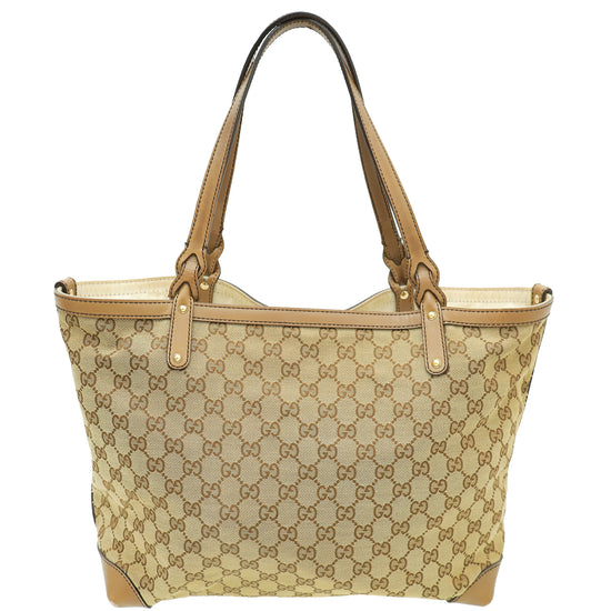 Gucci Bicolor GG Craft Original Tote Bag W/ Pouch