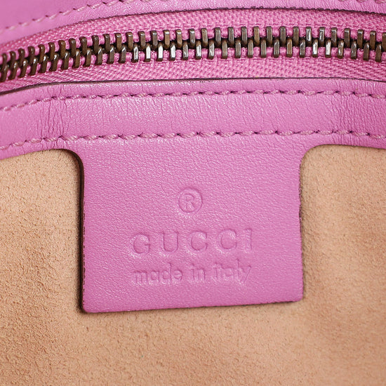 Gucci Purple GG Marmont Matelasse Large Shoulder Bag