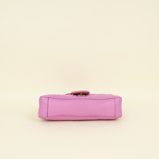 Gucci Purple GG Marmont Matelasse Large Shoulder Bag