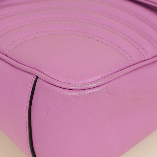 Gucci Purple GG Marmont Matelasse Large Shoulder Bag