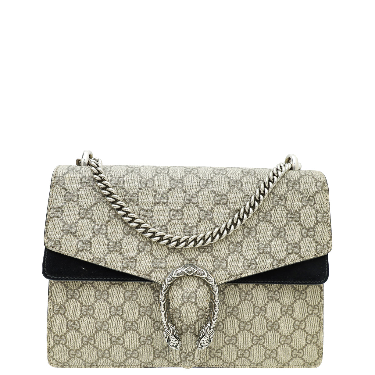 Gucci Bicolor GG Supreme Dionysus Medium Shoulder Bag-Gucci-THE CLOSET