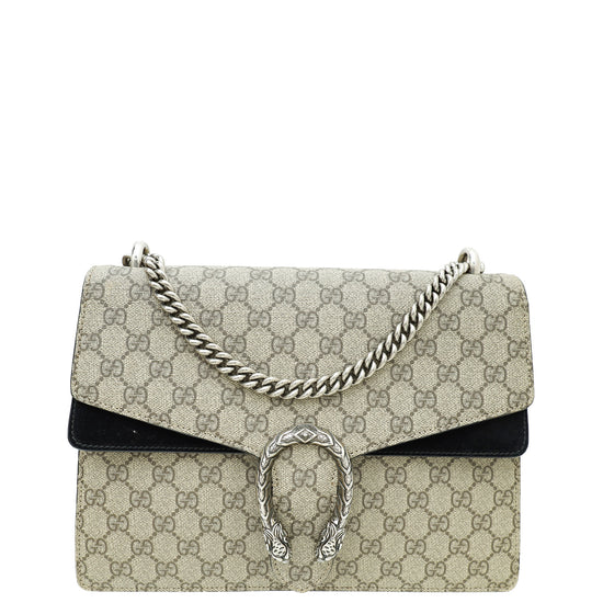 Gucci Bicolor GG Supreme Dionysus Medium Shoulder Bag